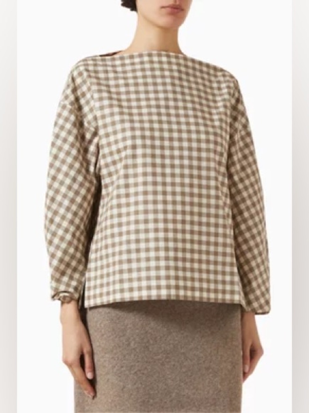 COS Gingham Boat Neck